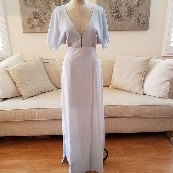 Wayf Carrara Slit  Maxi Dress sz Small - Picture 3 of 8